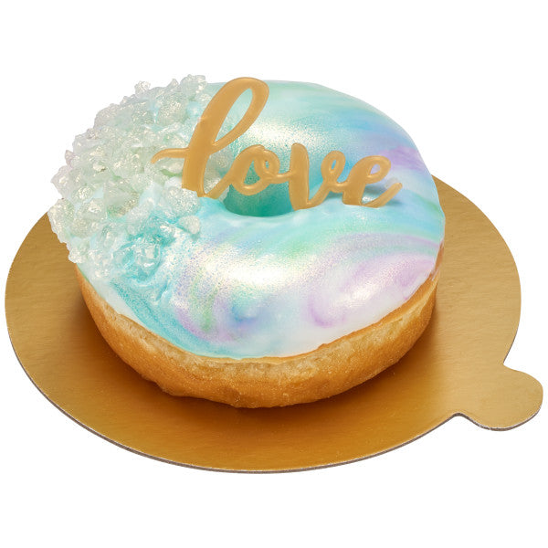 Gold Love Cupcake Layon - 6 Pieces