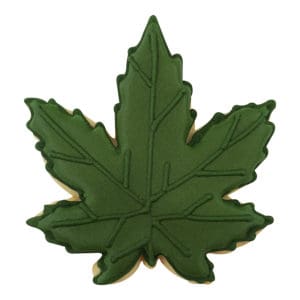 4 Inch Marijuana Leaf Cookie Cutter