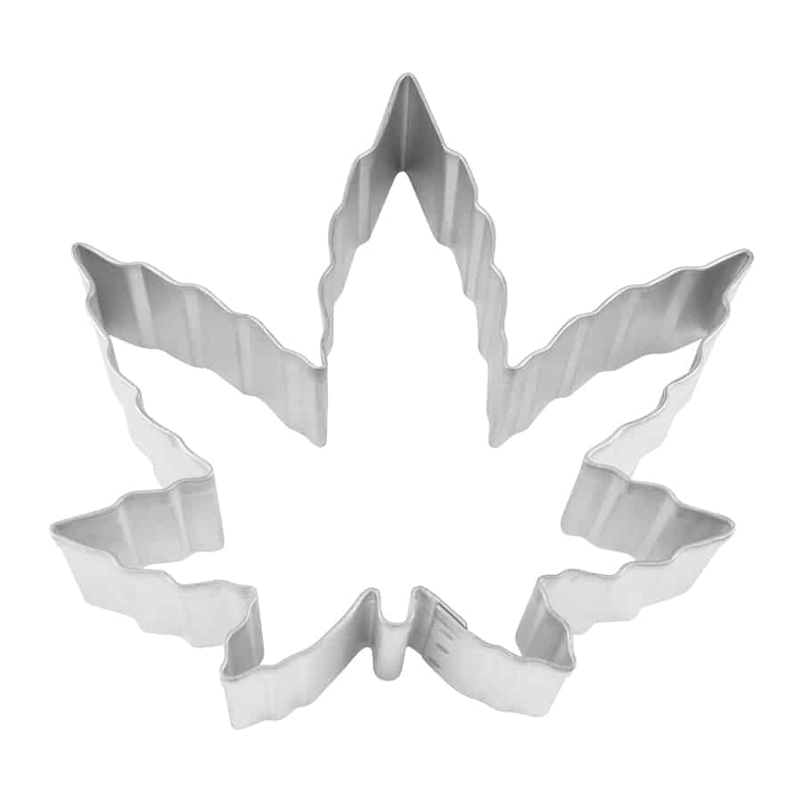 4 Inch Marijuana Leaf Cookie Cutter