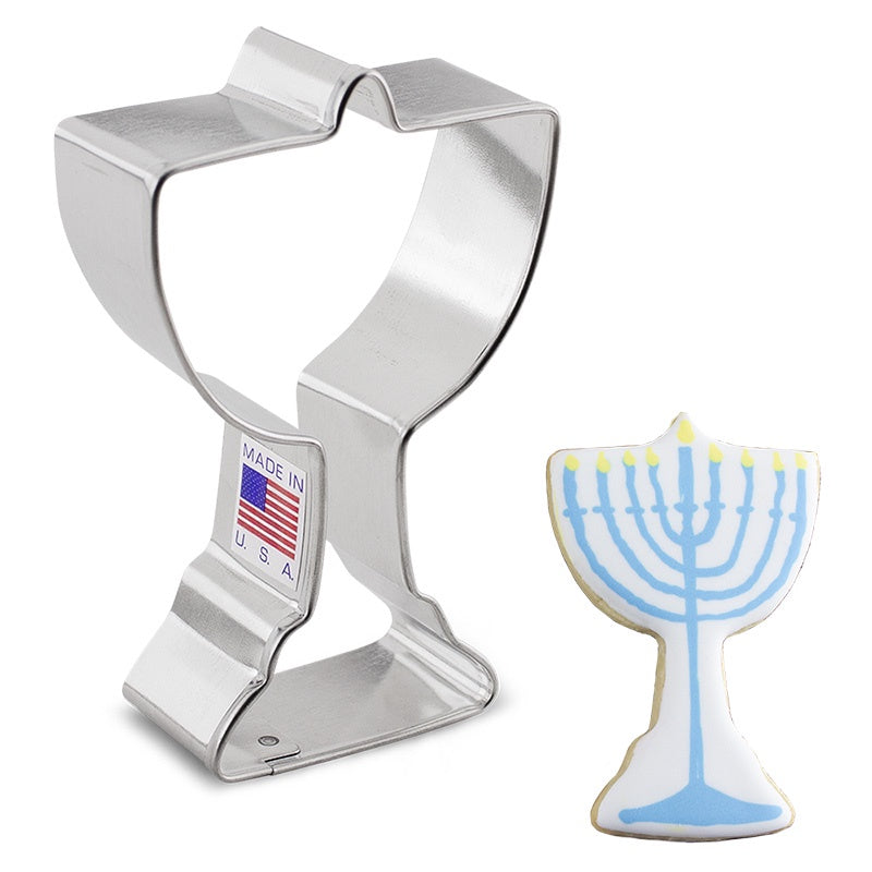 Ann Clark 3.75 Inch Menorah Cookie Cutter