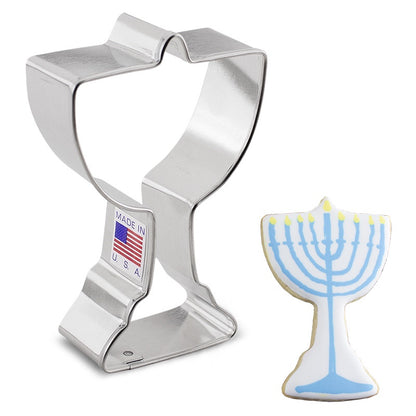 Ann Clark 3.75 Inch Menorah Cookie Cutter