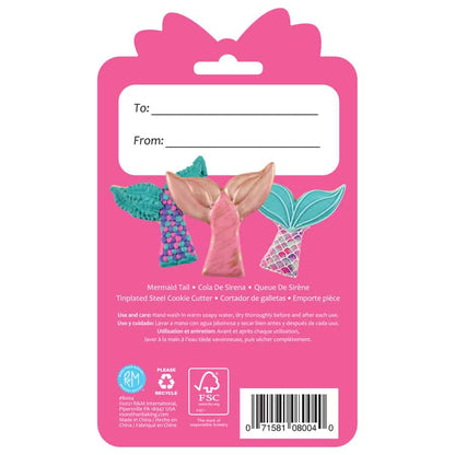 Mermaid Tail Cookie Cutter - 3.75 Inch
