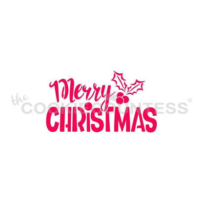 Merry Christmas Stencil