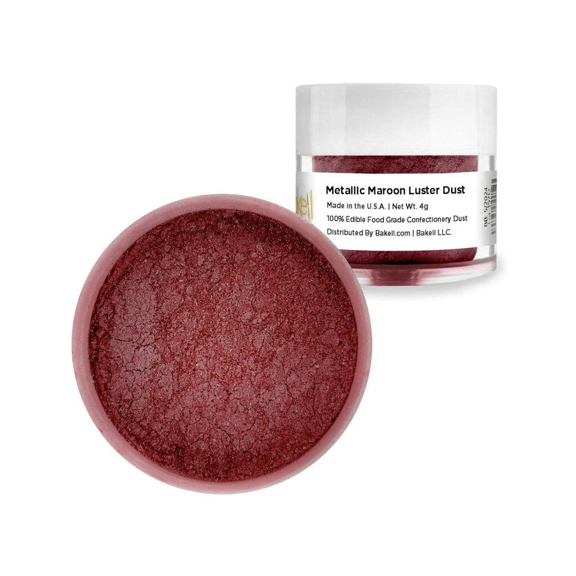 Bakell Metallic Maroon Luster Dust