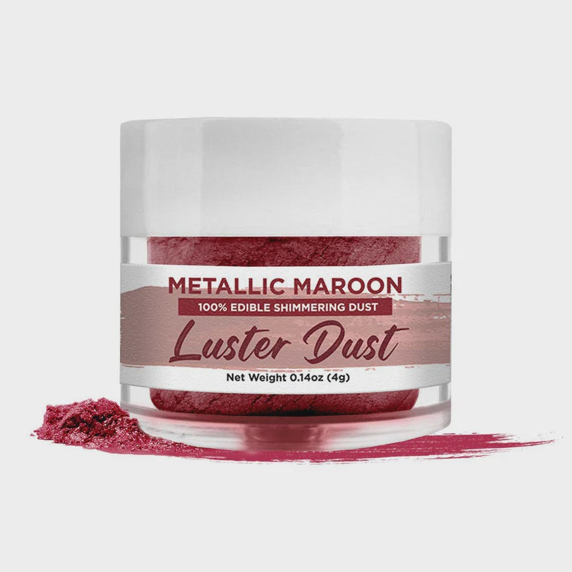 Bakell Metallic Maroon Luster Dust