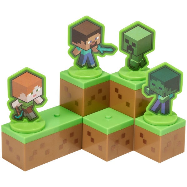 Minecraft Mobs Beware Cake Topper Set