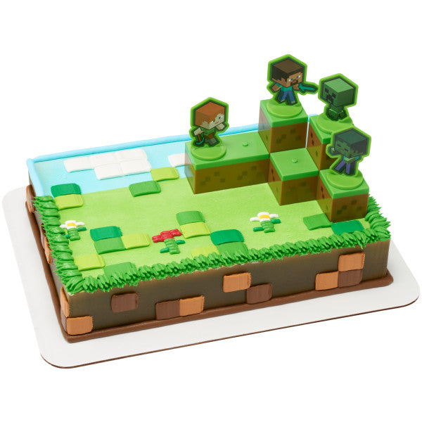 Topper de Bolo Simples Kit 2 Minecraft