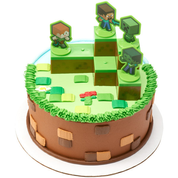 Minecraft Mobs Beware Cake Topper Set