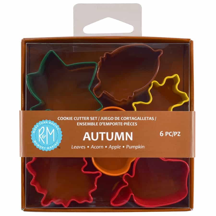 6 Piece Mini Autumn Cookie Cutter Set