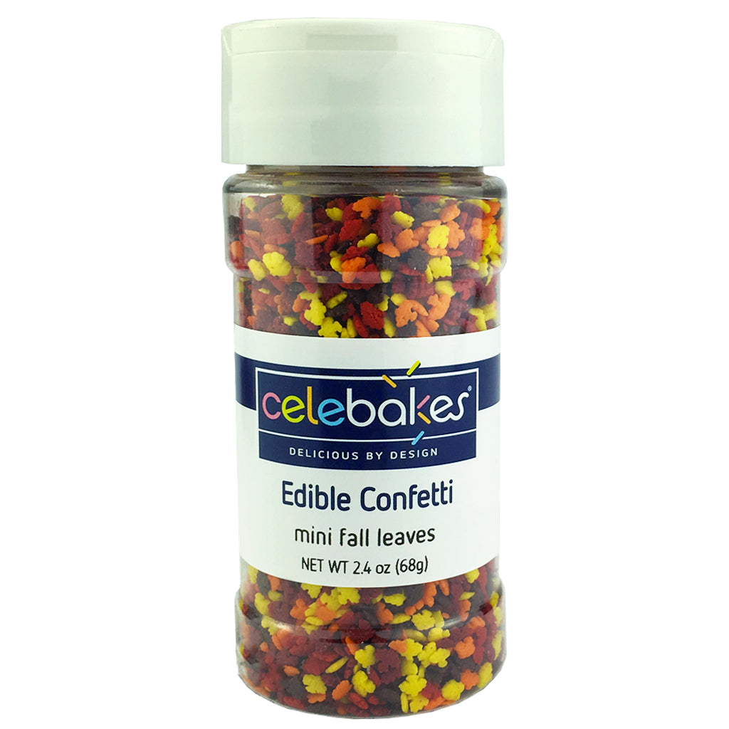 Celebakes Edible Confetti - Mini Fall Leaves