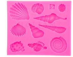 Mini Sea Shell Silicone Mold with 10 Cavities