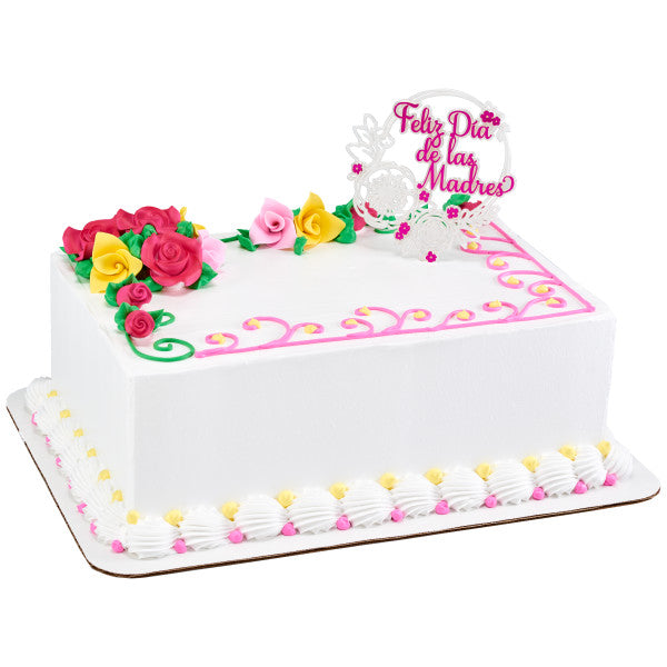 Feliz Dia De Las Madres Large Cake Pick