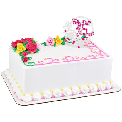 Feliz Dia De Las Madres Large Cake Pick