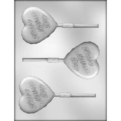 Mother's Day Heart Lollipop Chocolate Mold
