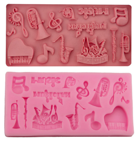 Music Themed Silicone Mold
