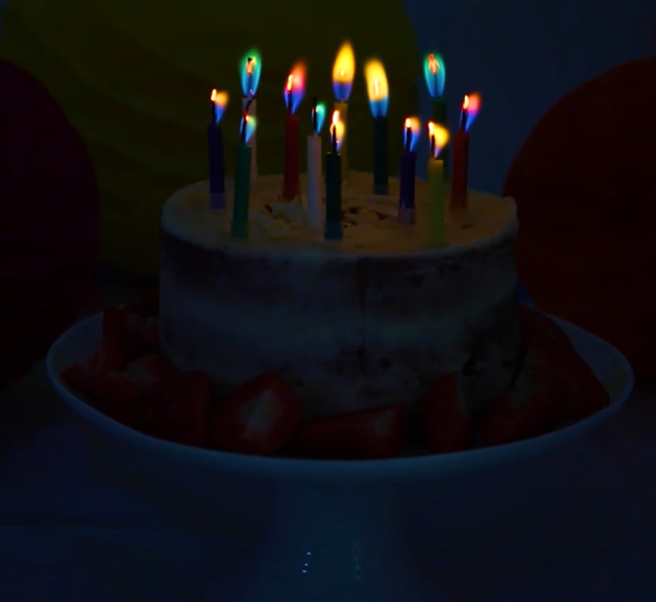 Multi-Coloured Flame Candles
