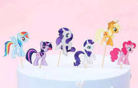 My Little Pony Cupcake Picks - 12 Per Package