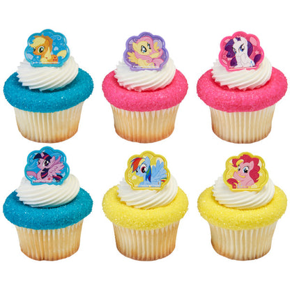 My Little Pony Beauty Cupcake Rings - 12 Rings