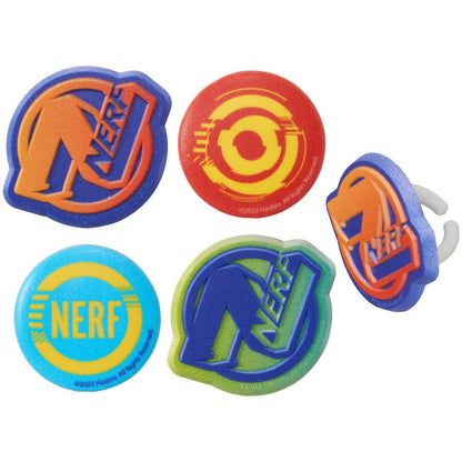Nerf On Target Cupcake Rings - 12 Rings