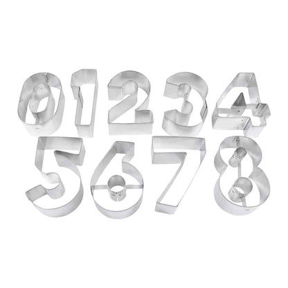 9 Piece Number Cookie Cutter Set