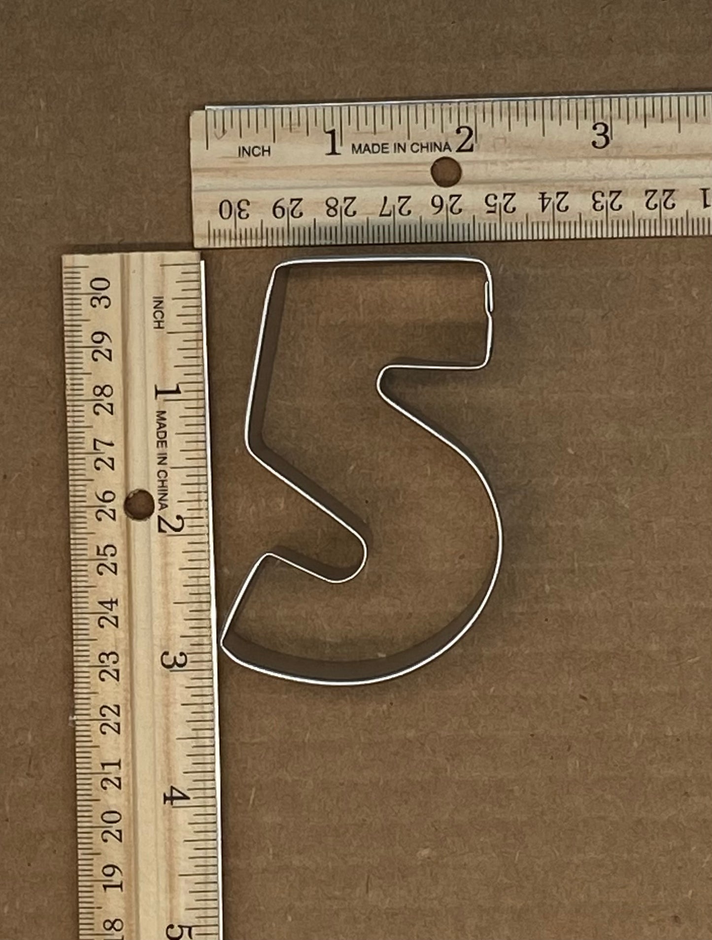 Number 5 Cookie Cutter