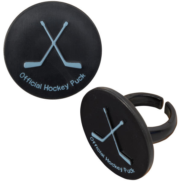 Hockey Cupcake Rings  - 12 Rings