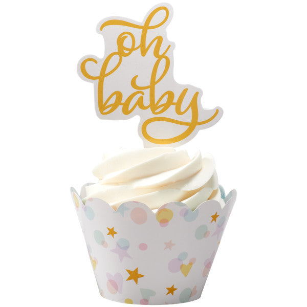 Oh Baby Baby Shower Themed Cupcake Decorating Kit