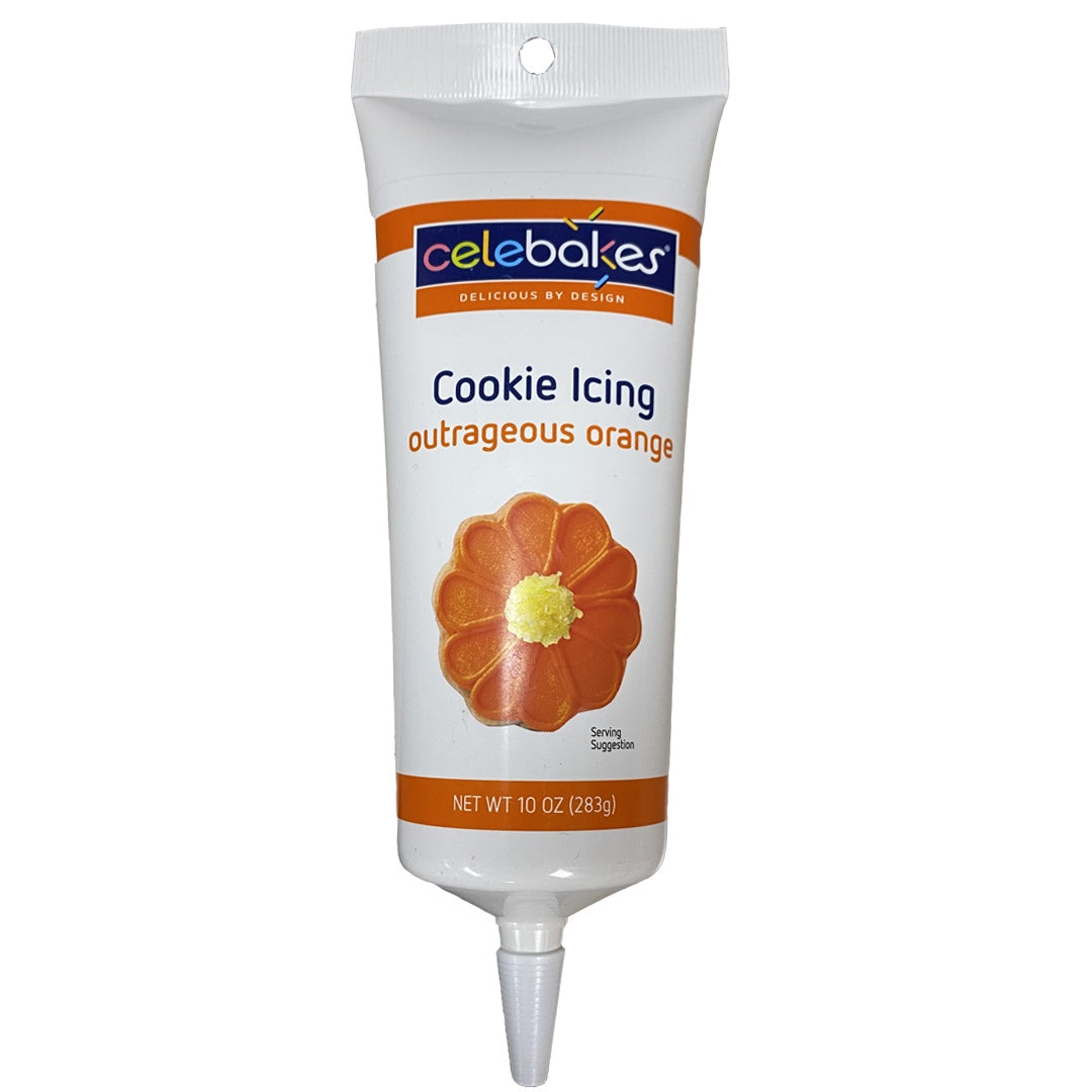 Cookie Icing - Outrageous Orange, 10oz
