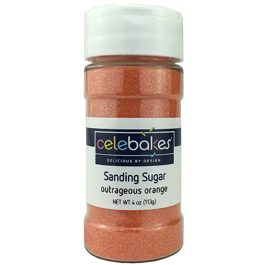 Celebakes Outrageous Orange Sanding Sugar