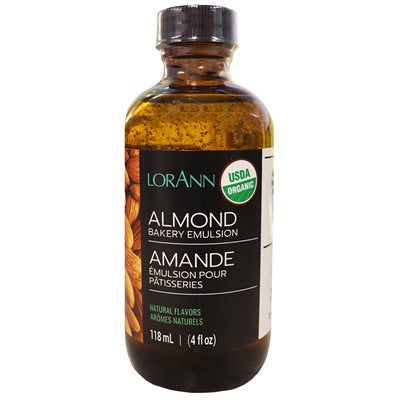 Organic Almond Emulsion, 4oz, LorAnn Oils