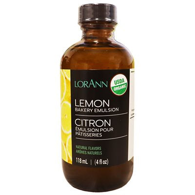 Organic Lemon Emulsion, 4oz, LorAnn Oils
