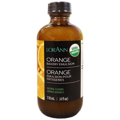 Organic Orange Emulsion, 4oz, LorAnn Oils