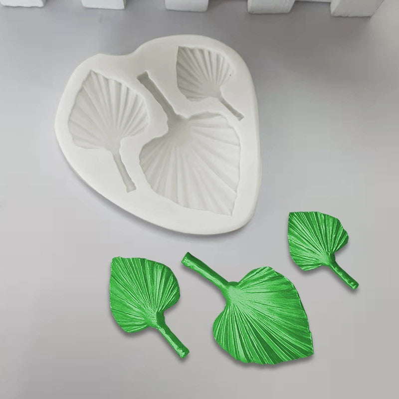 Palm Leaf Silicone Mold with 3 Cavities
