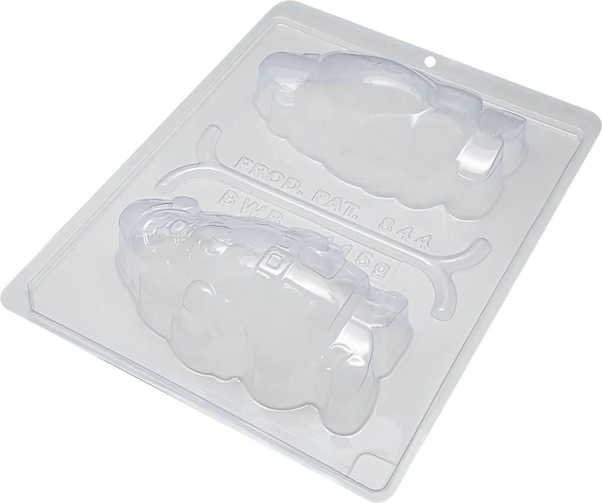 3 Piece, Full Body Santa / Papa Noel, Plastic Chocolate Mold