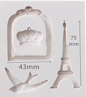 Paris Themed Silicone Mold