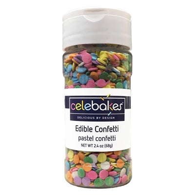 Celebakes Edible Confetti Pastel Sequins