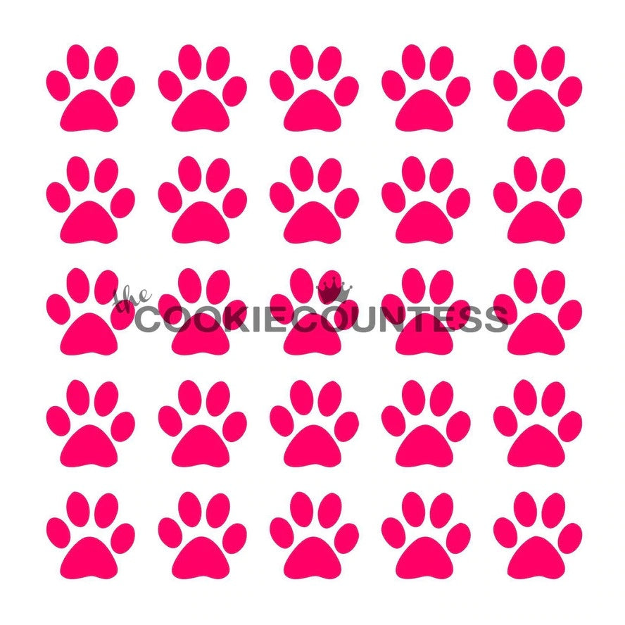 Paw Prints Stencil