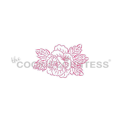 Peony Stencil