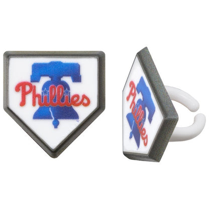 Philadelphia Phillies Cupcake Rings - 12 Rings