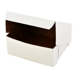 White Pie Box - Flat - 6inch - 6x6x2.5