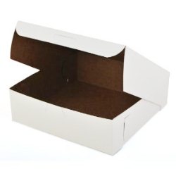 White Pie Box - Flat - 8 inch - 8x8x2.5