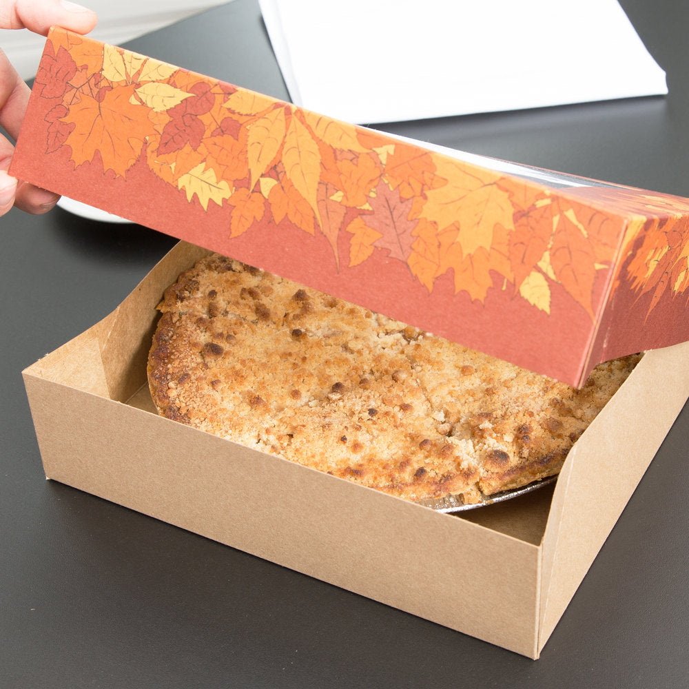 10 Inch Pie Box - Autumn Leaves
