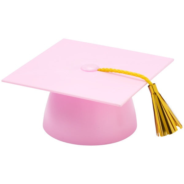 Graduation Cap Background Pink Graduation Cap With Gleaming Purple