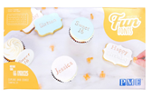 PME Fun Fonts Cupcake and Cookie Stamping Set - Block Font
