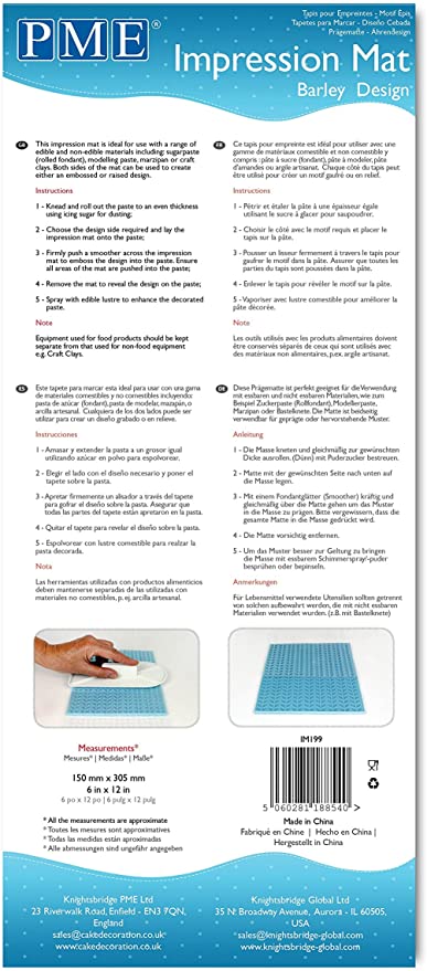 PME Barley Design Impression Mat
