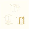 15x15x16, PME Clear Cake Box