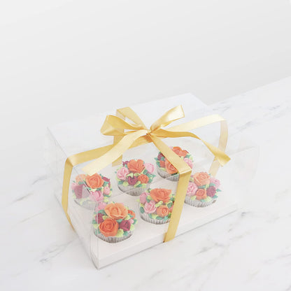 PME Crystal Clear Cupcake Box, 6 Count