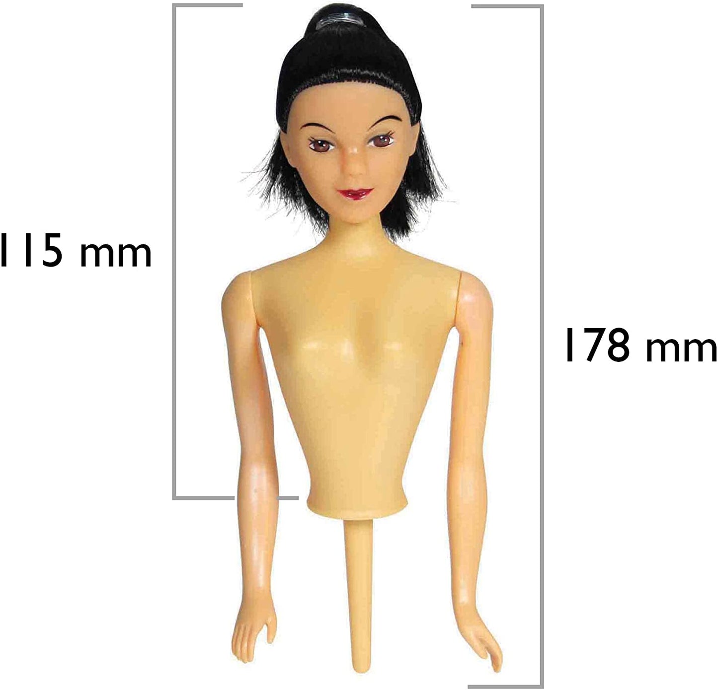 PME Aria Doll Pick - Black Hair