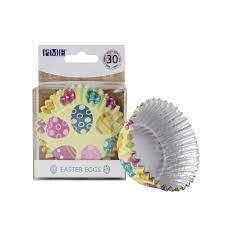 Easter Egg, Foil-Lined Cupcake Liners - 30 Liners