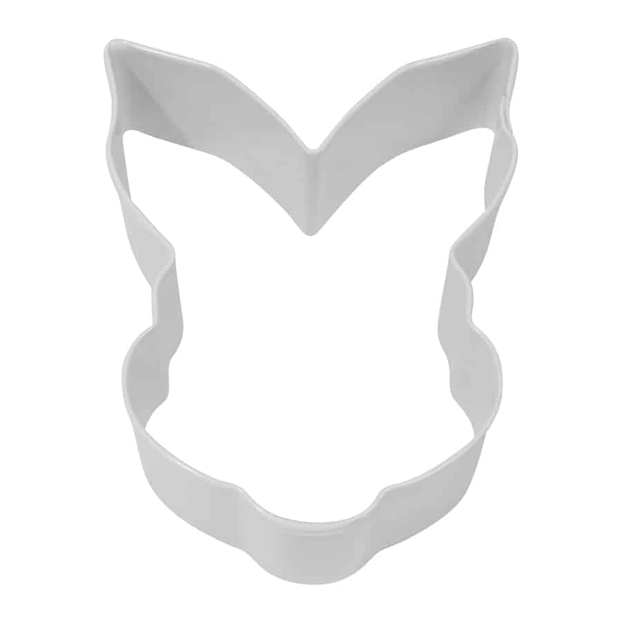 3.5 Inch Bunny Face Cookie Cutter (Poly Resin Coated)